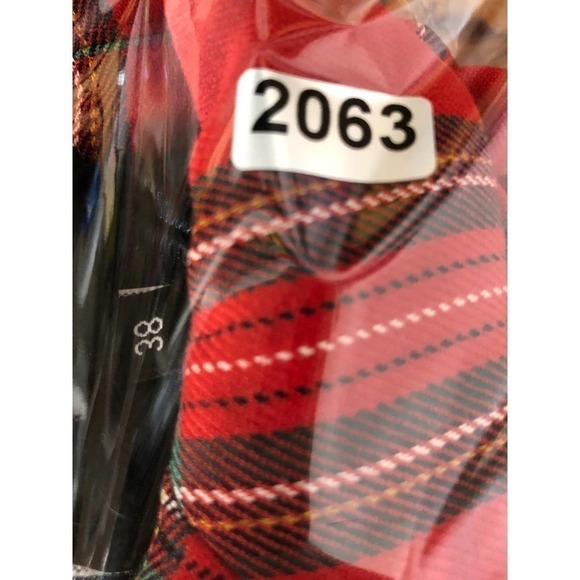 Tara Jarmon Virginie Blazer Plaid Red 38 - Picture 11 of 11